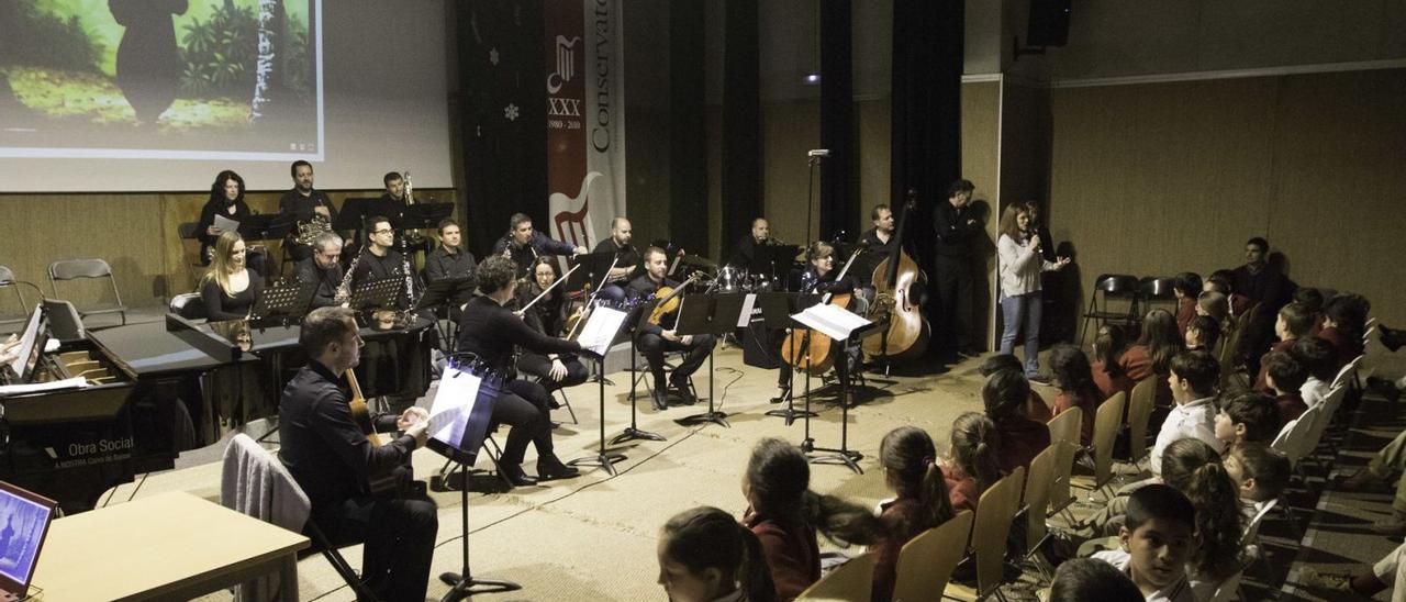 Imagen de archivode un concierto para escolares en 2018.