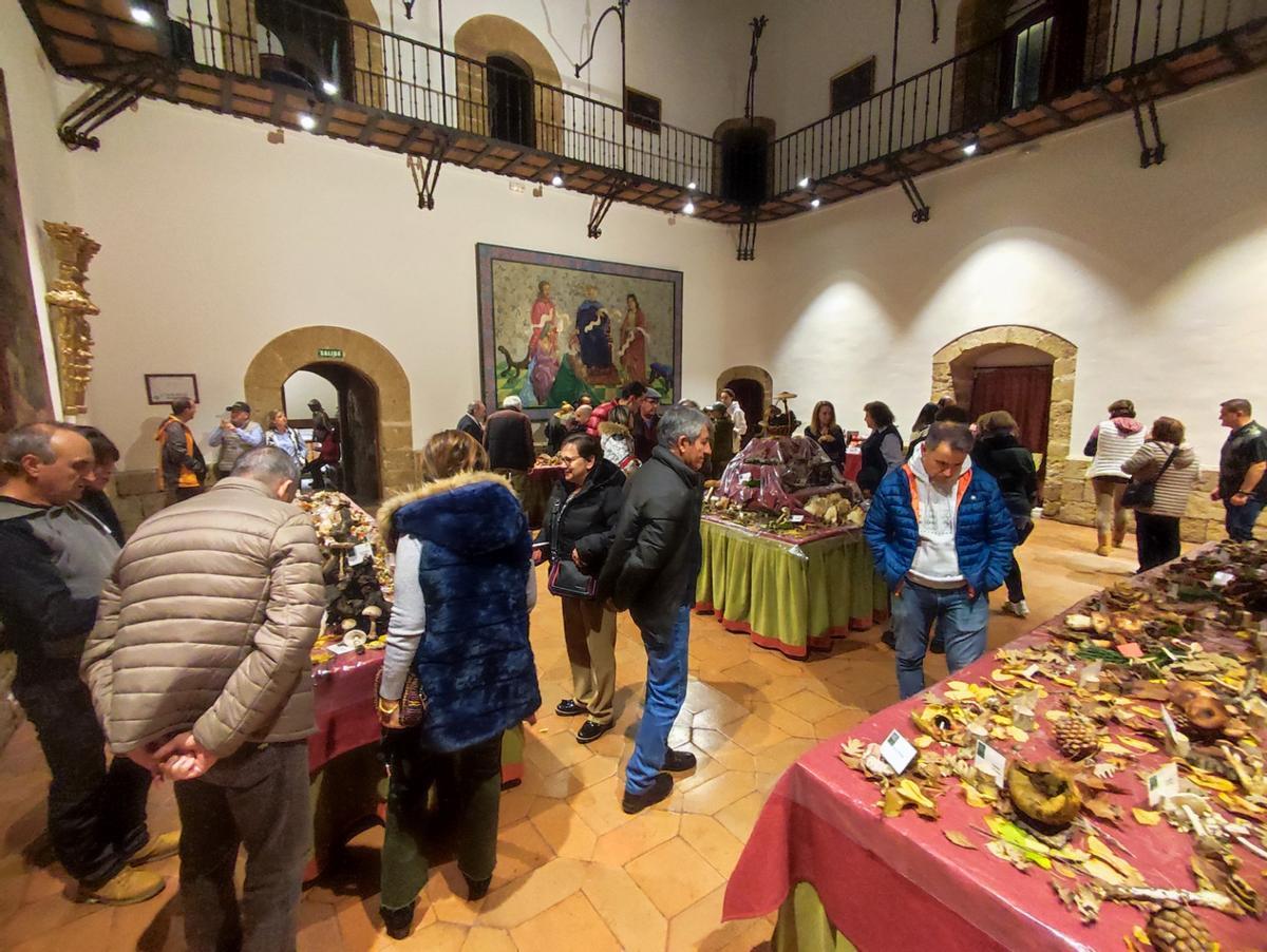Aspecto de la exposición que clausura las XVIII Jornadas Micológicas de Benavente