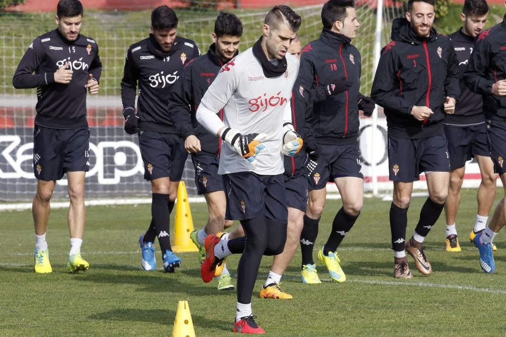 Entrenamiento del Sporting