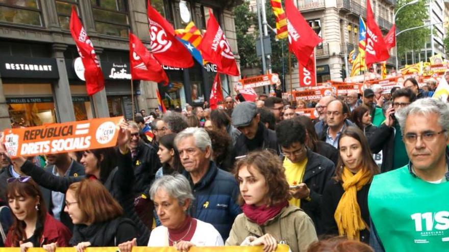 Manifestació de la Intersindical CSC