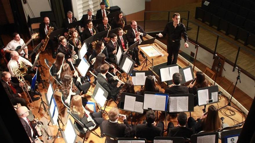 Banda Sinfónica de la UMP en uno de los conciertos del fin de semana