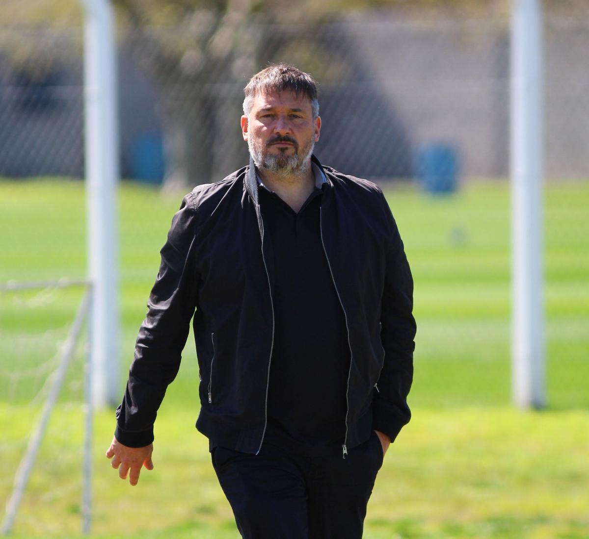 Diego Lemme, presidente de Defensa y Justicia, en las instalaciones del club.