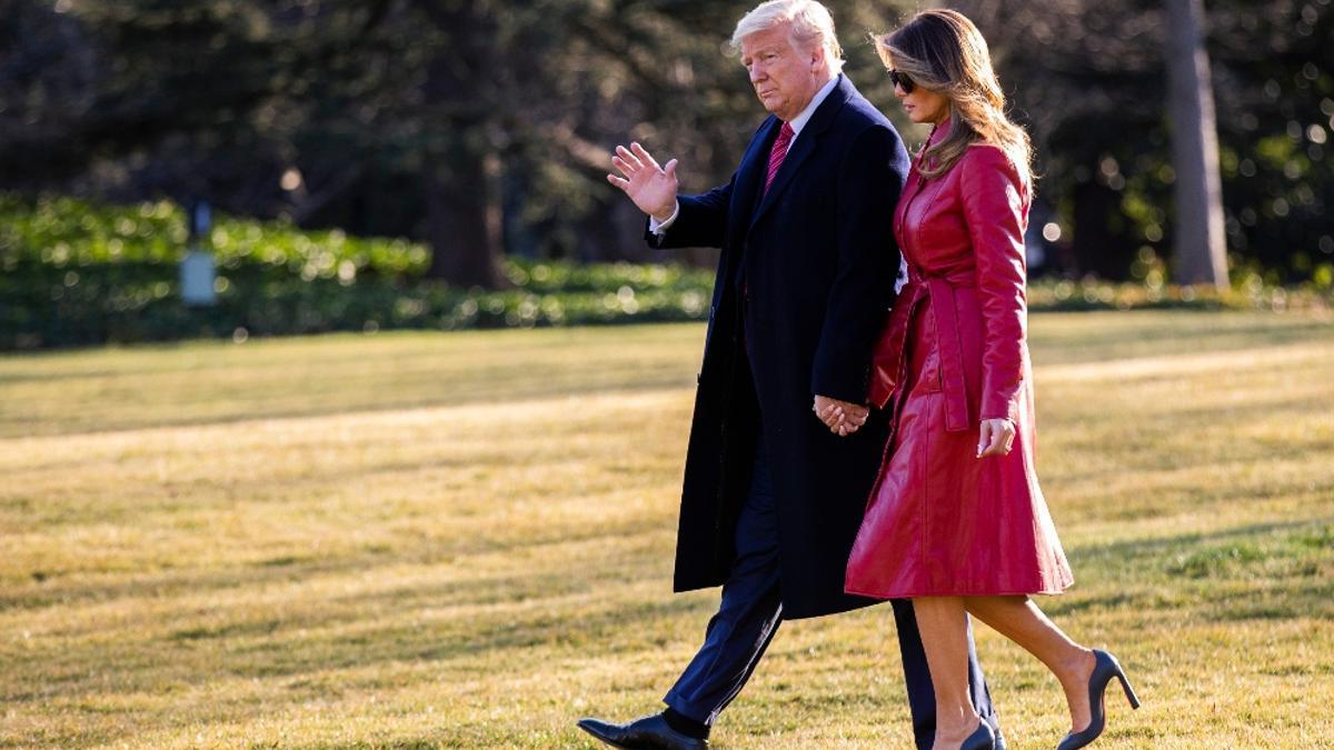 Donald y Melania Trump en el día de San Valentín