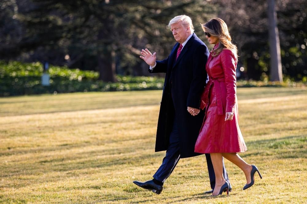 Donald y Melania Trump en el día de San Valentín
