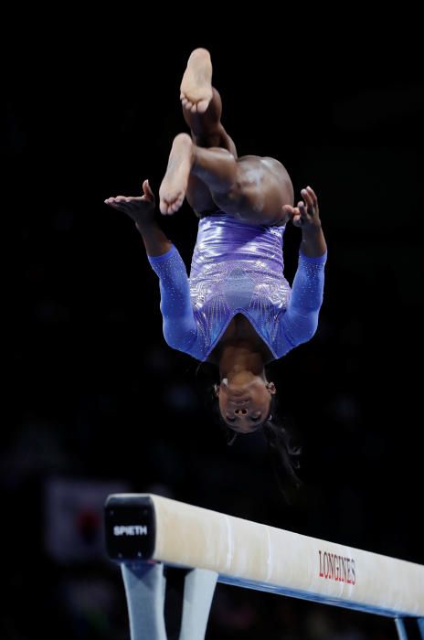 Simone Biles supera el récord de medallas de Vitali Scherbo en los Mundialesli  Scherbo en los Mundiales