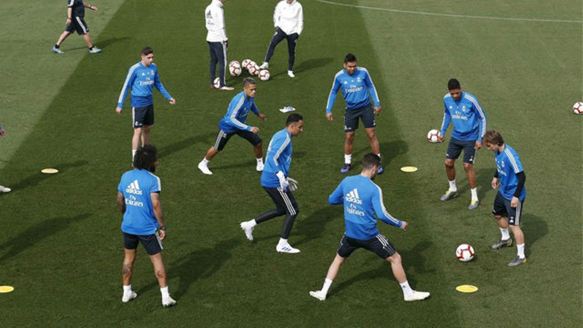 El Madrid entrenó con la mente puesta en Leganés