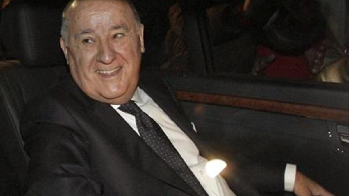 Una de las pocas fotos de Amancio Ortega, tomada durante la boda de su hija, el 18 de febrero del 2012.