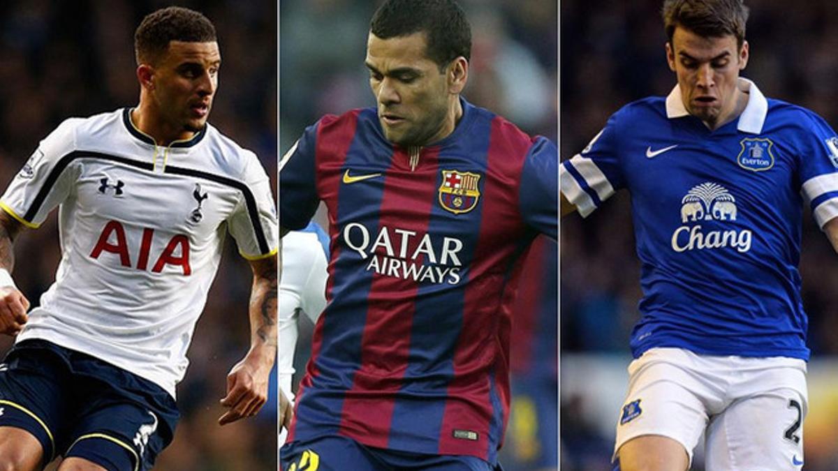 Kyle Walker (i) se une a Dani Alves y a Coleman como futurible del Manchester United