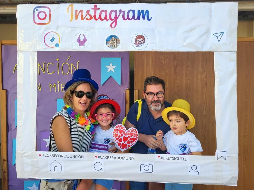 Carrera solidaria en el Colegio La Asunción