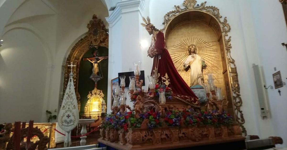 Una imagen del Cristo de Medinaceli de la iglesia de El Salvador, el del Cautivo de Nerja. | L. O.