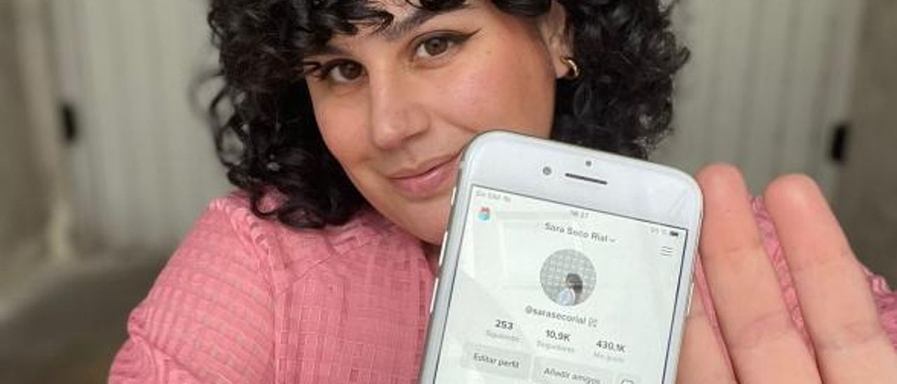 Sara Seco, creadora de contenido en TikTok.