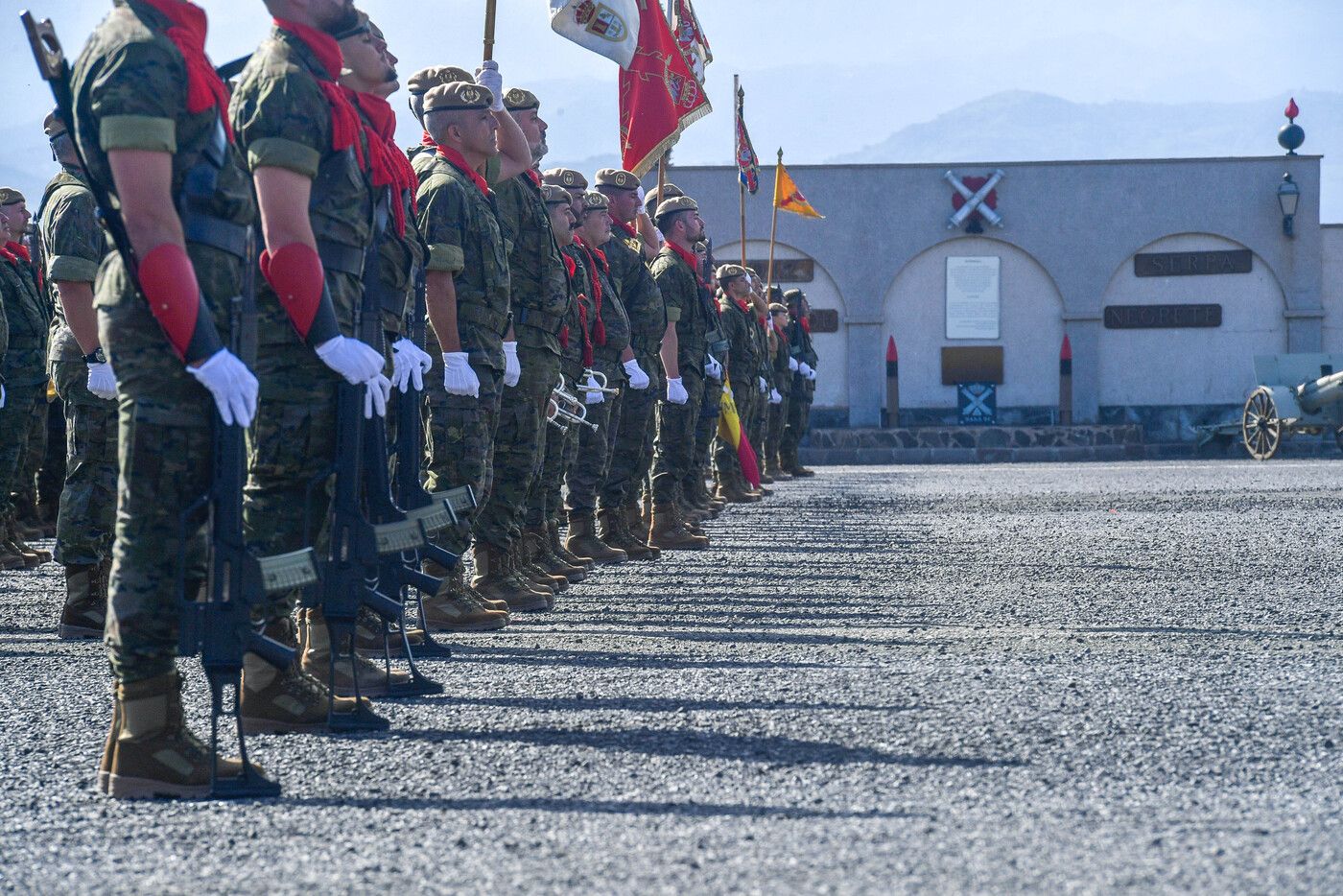 Celebración del día de la patrona de Infantería en Las Palmas de Gran Canaria