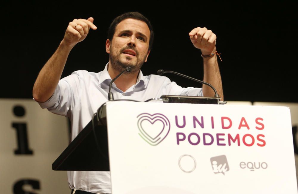 Acto de Unidas Podemos en el Palacio de Ferias de Málaga