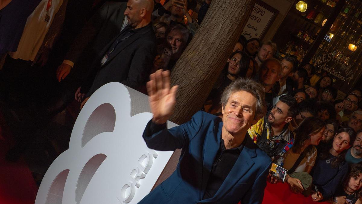 Willem Dafoe, en la presentación