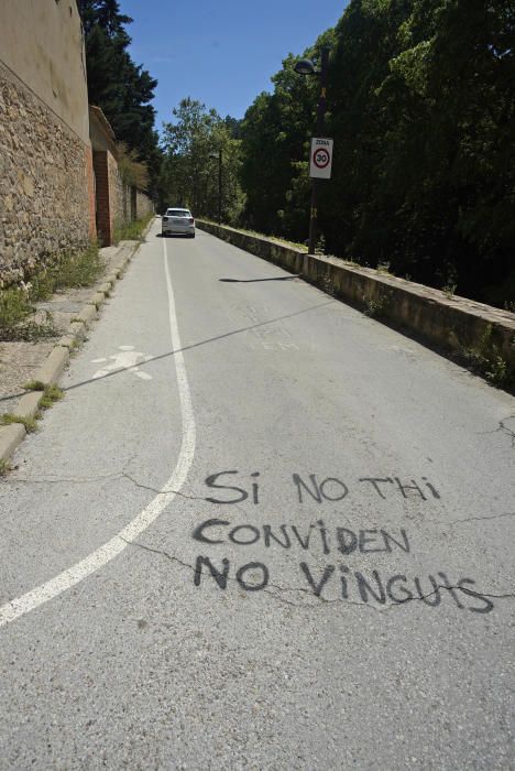 Pintades contra esportistes a Sant Daniel