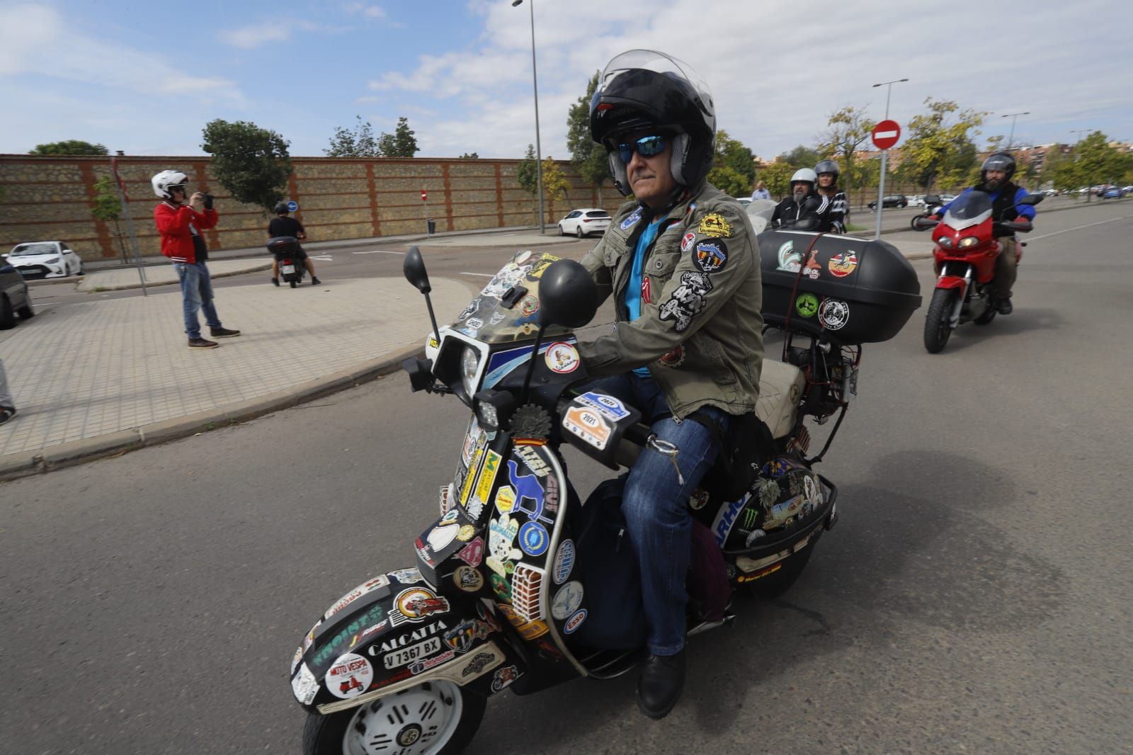 Manifestación nacional de motoristas en València para reclamar seguridad.