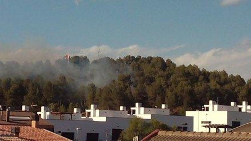 El fum causat per l&#039;incendi, aquest dijous a la tarda