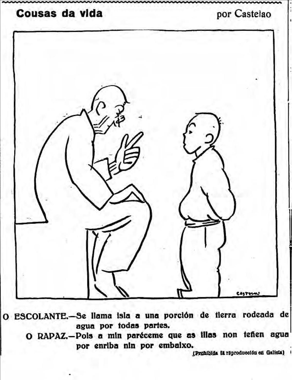 Cousas da vida, por CastelaO. (1931, 4 de xuño). Faro de Vigo