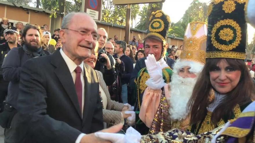 El alcalde de Málaga recibe a los Reyes Magos