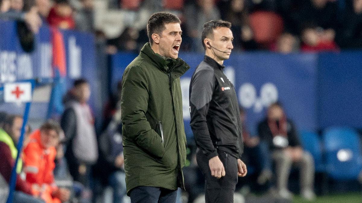 Alessio Lisci, durante el partido ante el Levante