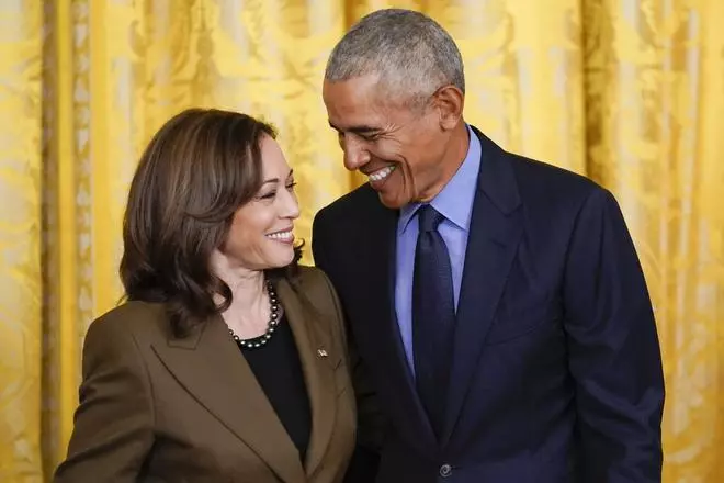 De Obama a Kamala Harris, los demócratas celebran un histórico avance racial