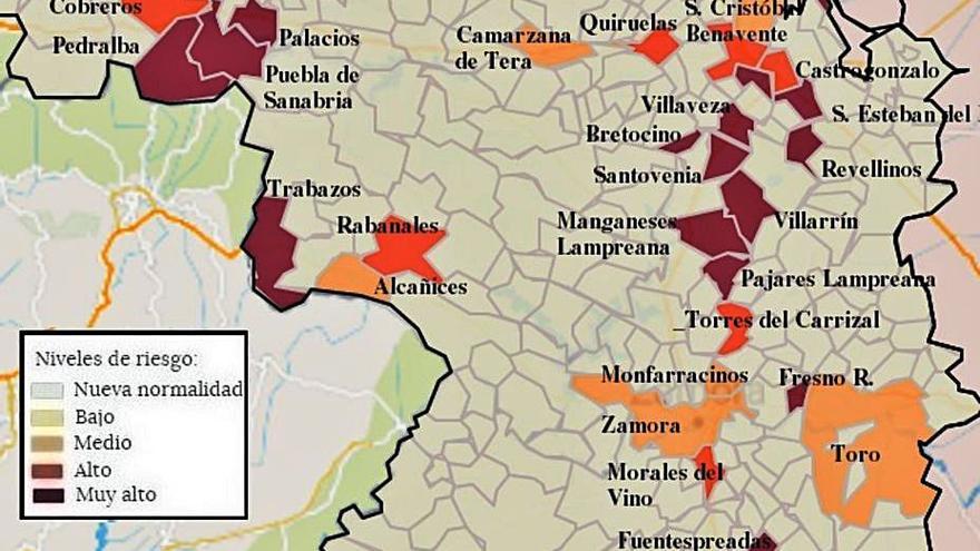 Las 37 localidades con casos de coronavirus . | L.O.Z.