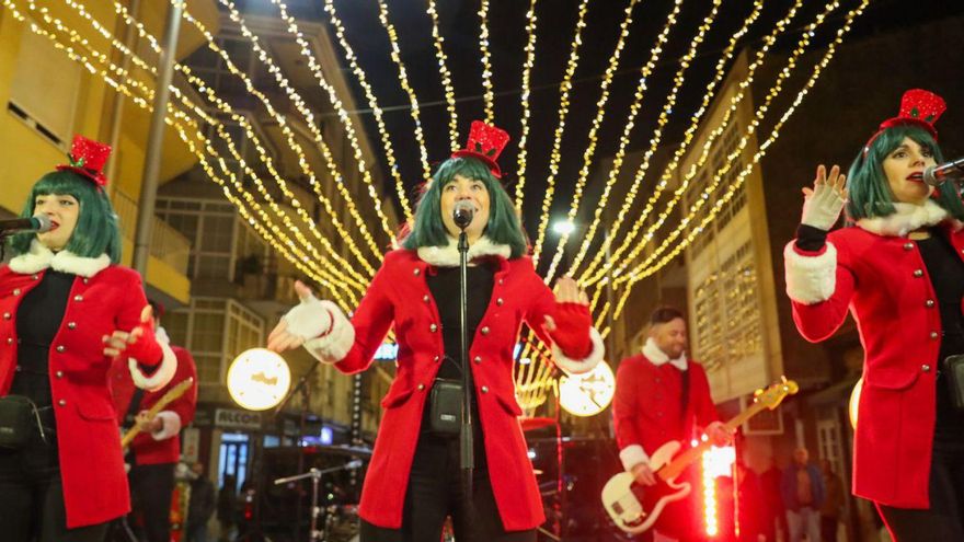 Comienza la Navidad más luminosa en el centro de O Grove