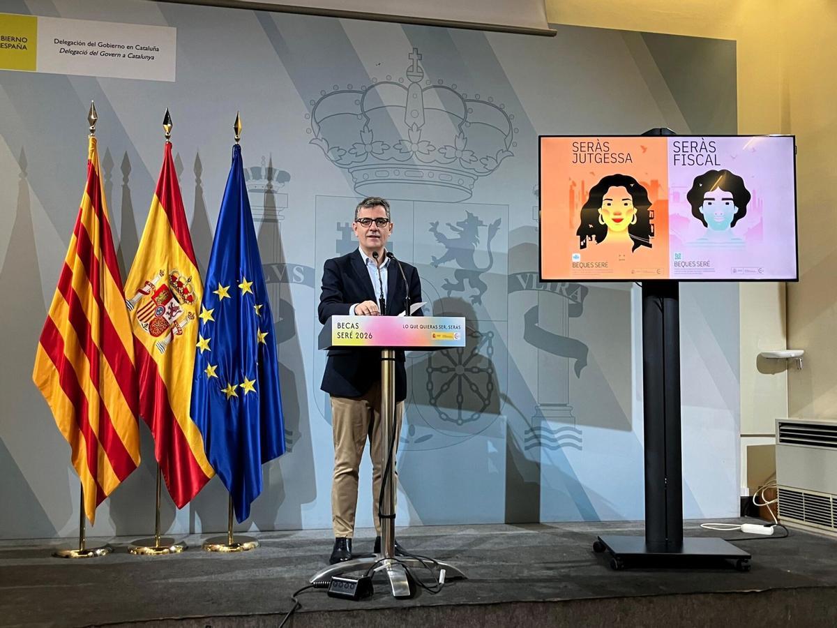 El ministro de Presidencia, Justicia y Relaciones con las Cortes, Félix Bolaños, este sábado en Catalunya