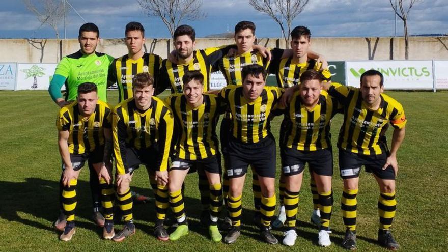 Formación del Moraleja CF en su duelo ante el Sanabria CF. | Cedida