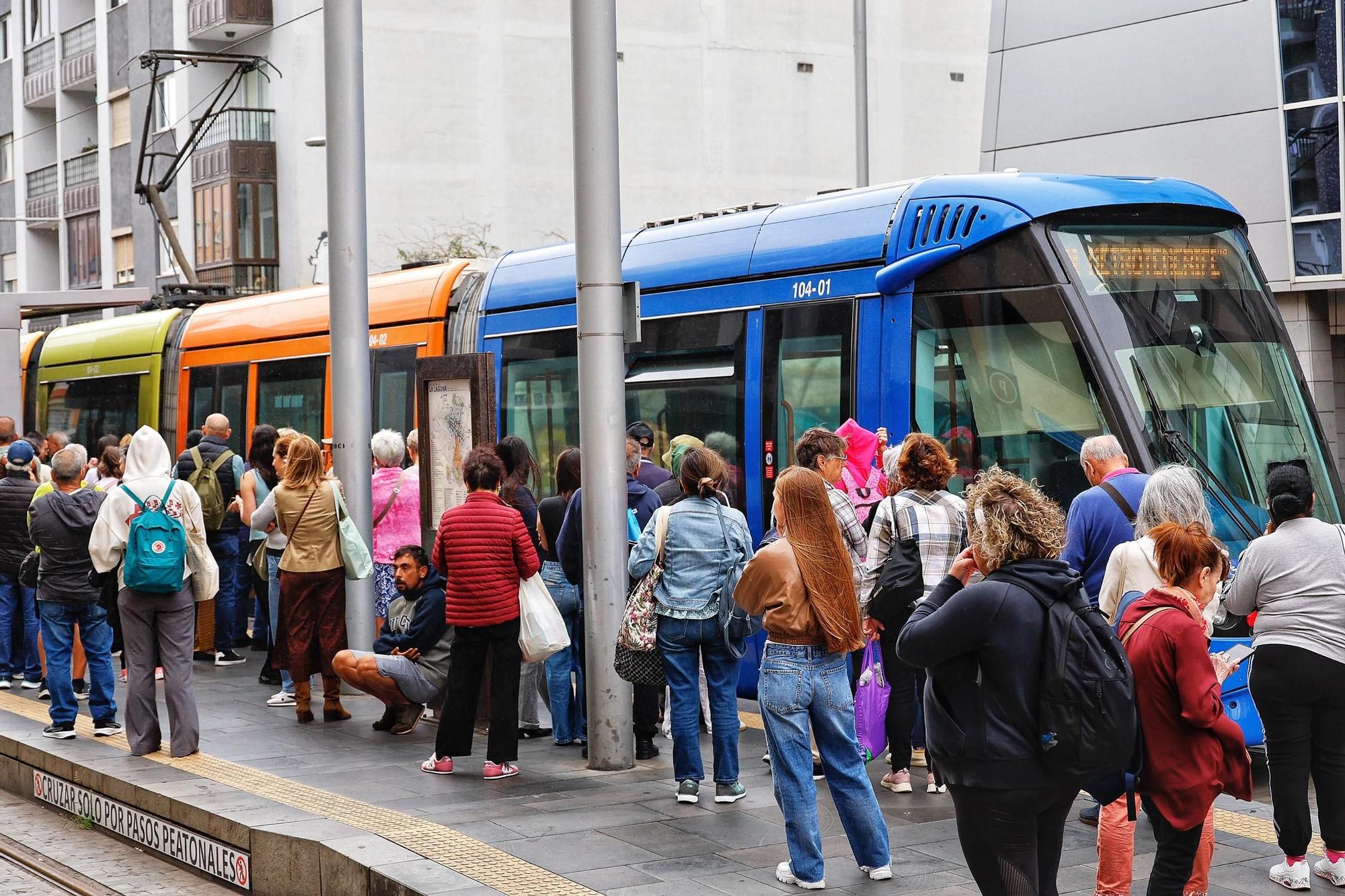 Paralización del servicio del tranvía de Tenerife