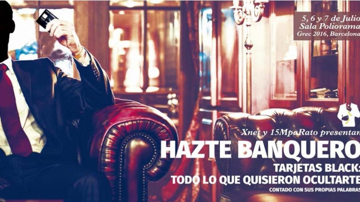 Cartel de la obra de teatro 'Hazte banquero'