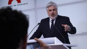El presidente del grup parlamentario de Junts, Albert Batet, este lunes.