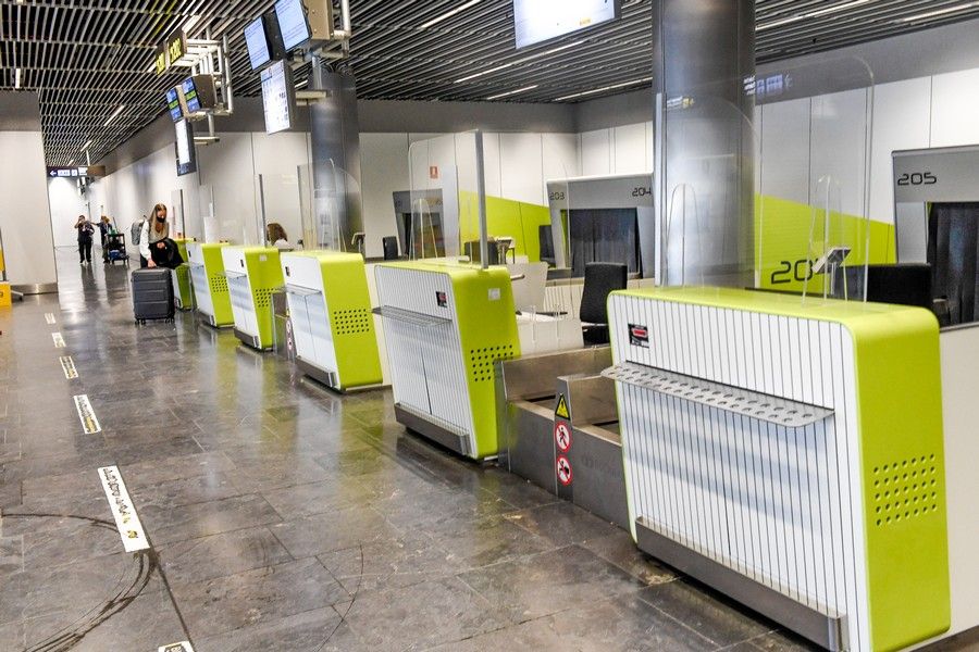 Pasajeros en el aeropuerto de Gran Canaria