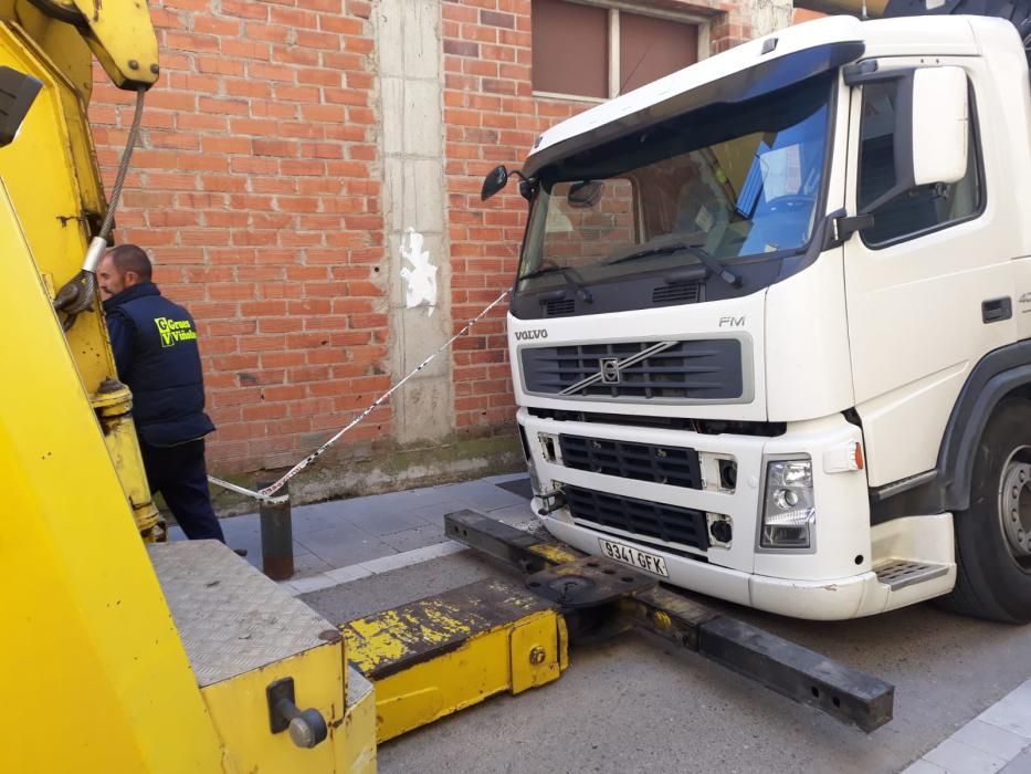 Una grua ha retirat el camió