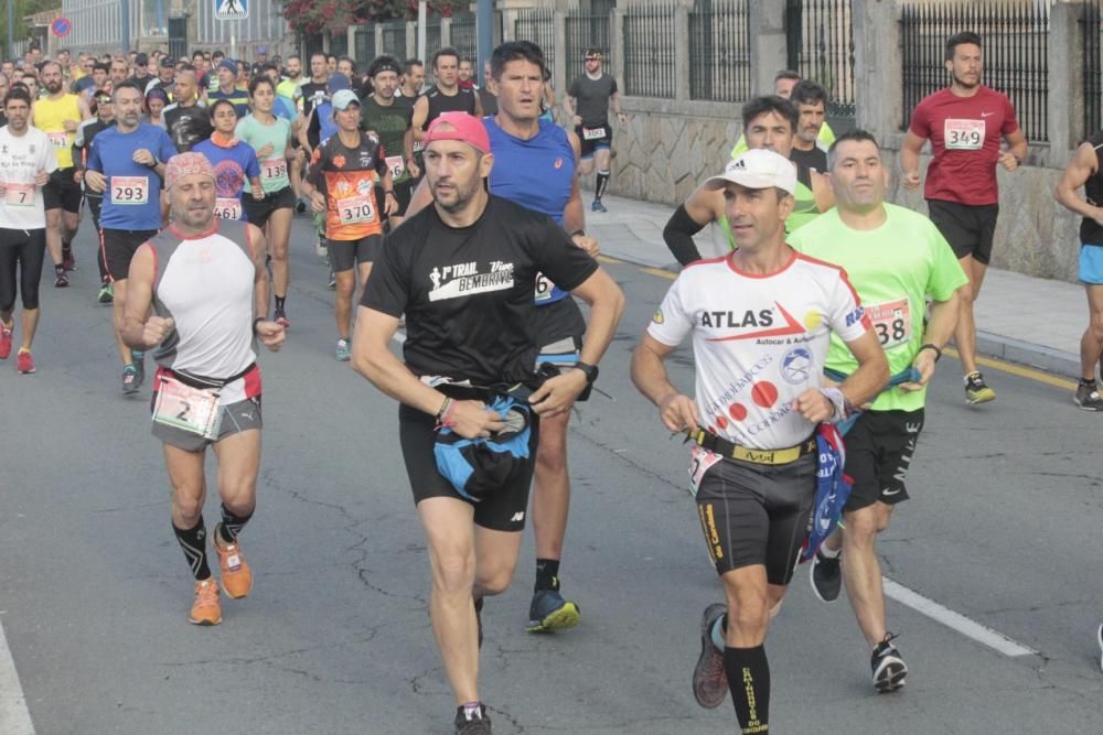 Prieto y Figueroa se cuelgan el oro en la 21K Costa da Vela. // Santos Álvarez