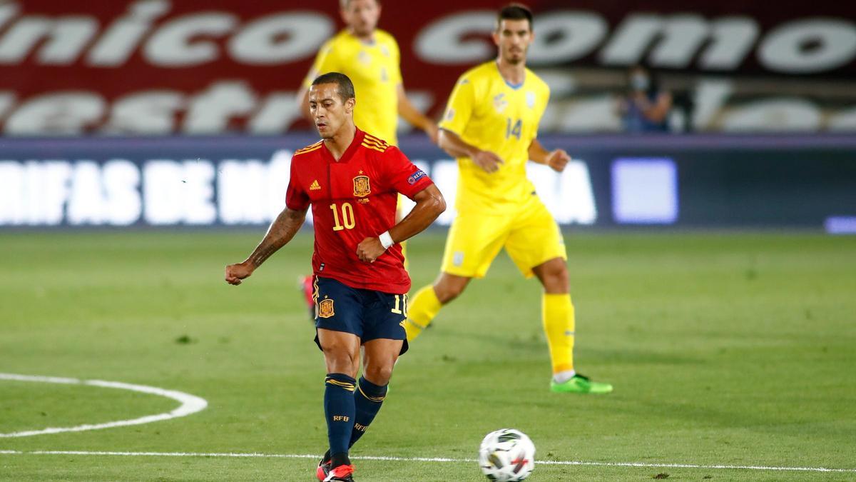 Thiago Alcántara con la selección.