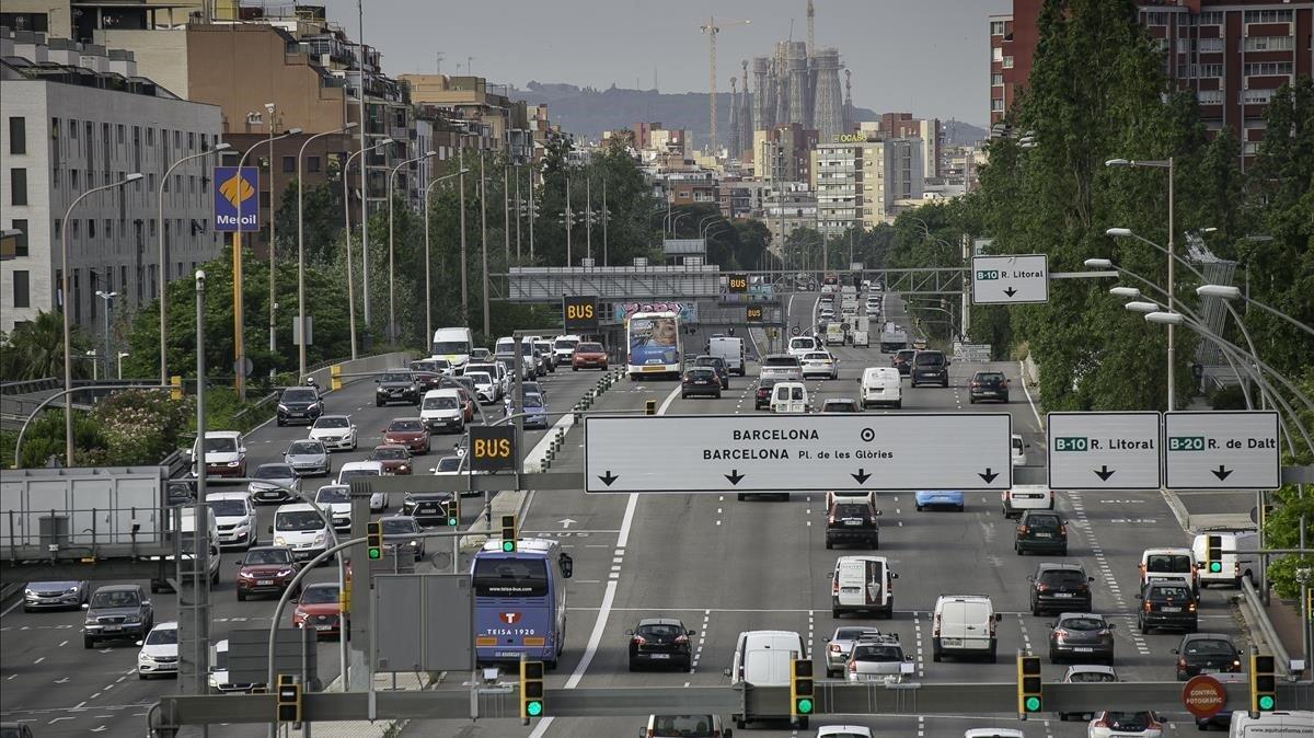 zentauroepp53527581 barcelona 25 05 2020 coronavirus el tr fico en el  rea de ba200525180145