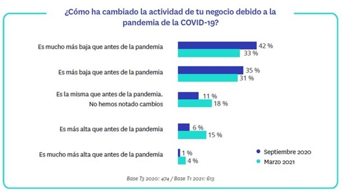 Gráfico sobre la percepción del sector inmobiliario del futuro