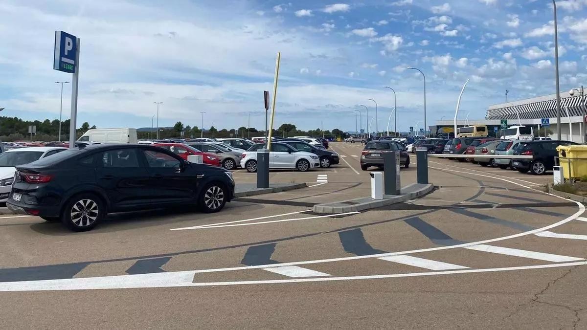 Aparcamiento del aeropuerto de Castellón, en imagen de archivo