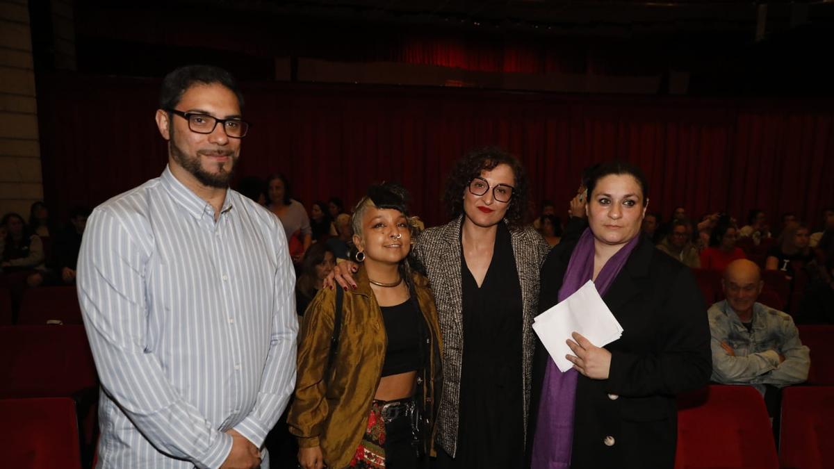 Por la izquierda, Eleazar Jiménez, Trinidad Reyera, Eva Montoya y Amanda Vanessa Montoya.