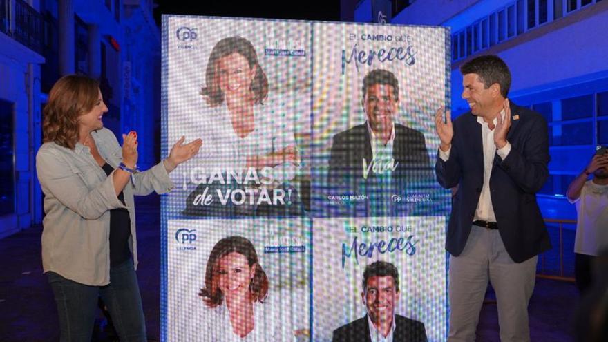 Carlos Mazón arranca campaña en València y Joan Baldoví se decanta por Alicante