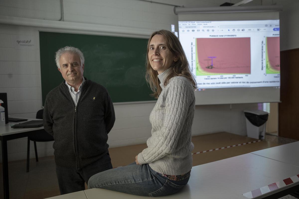 Daniel López-Codina y Clara Prats, en la UPC.