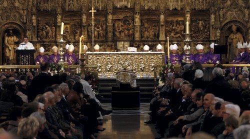 Funeral de Elías Yanez en la Basílica del Pilar