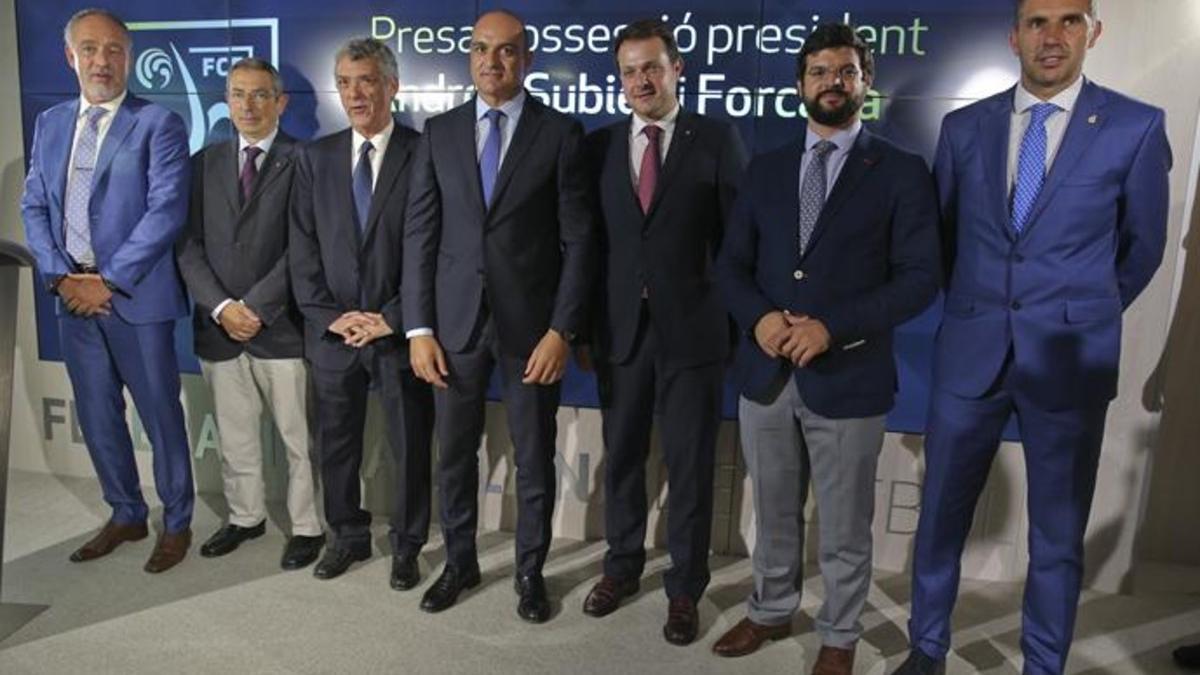 Ángel María Villar no se perdió la toma de posesión de Andreu Subies en la Federació Catalana