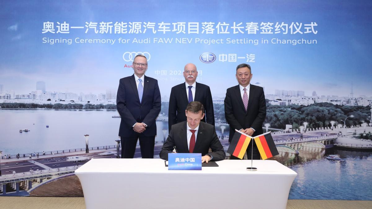 Audi firma un acuerdo de colaboración con FAW