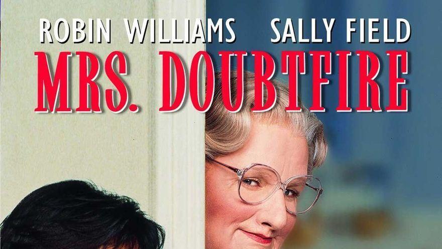 Robin Williams protagonitza Mrs. Doubtfire