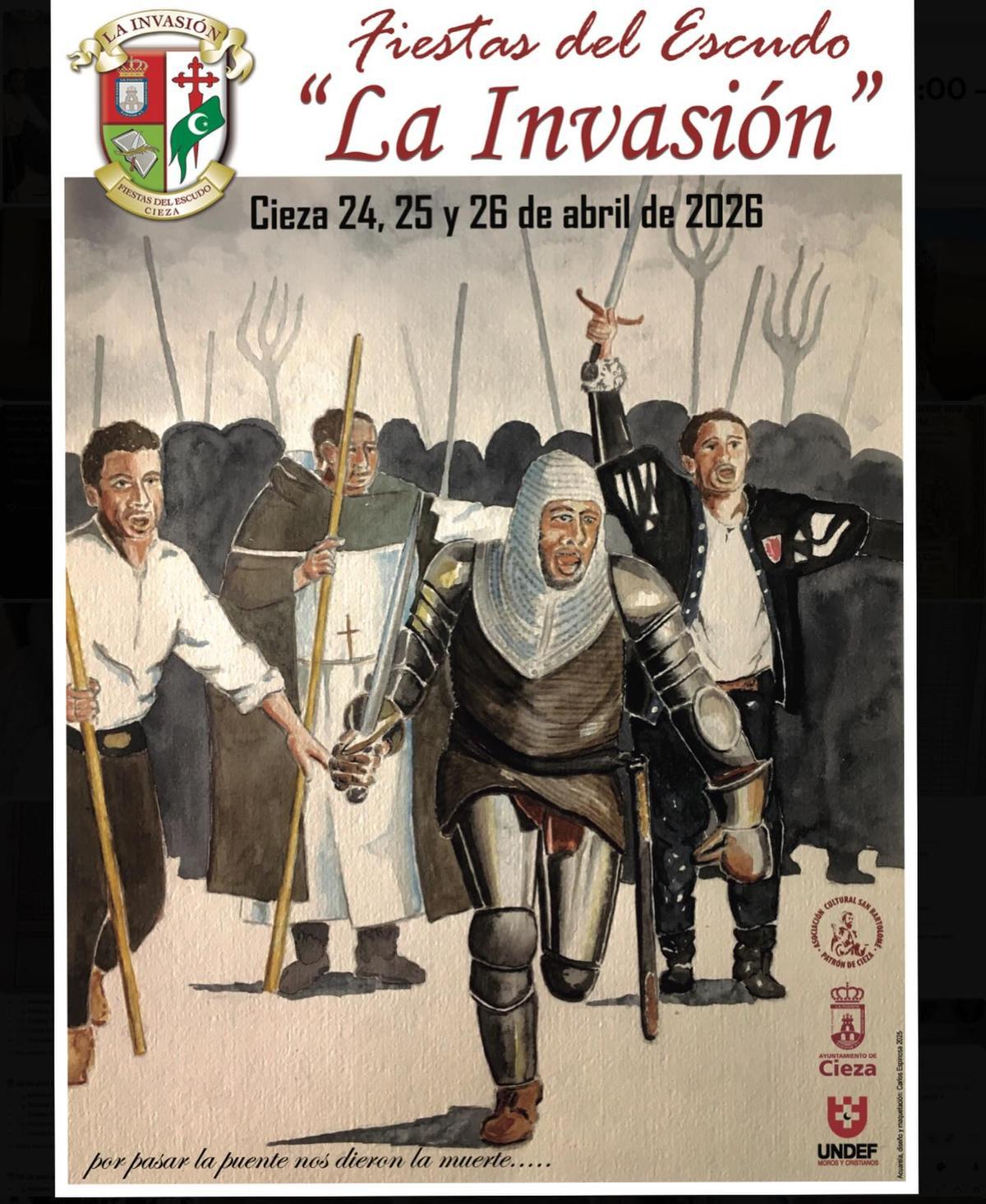 Cartel de las Fiestas del Escudo de Cieza 2026.