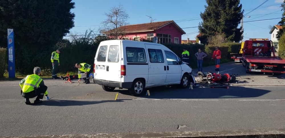 Accidente en Oviedo: Fallece un motorista en Santa Marina de Piedramuelle