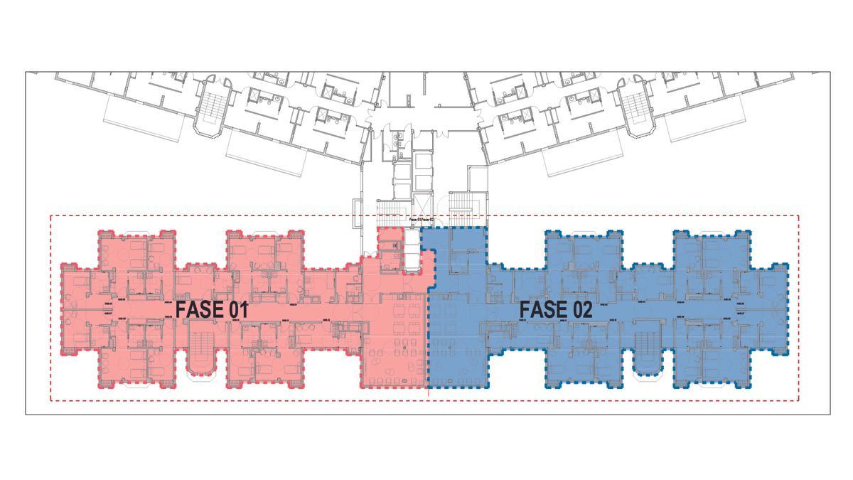 Las dos fases planificadas en la remodelación de la Residencia Mixta Los Valles de Benavente