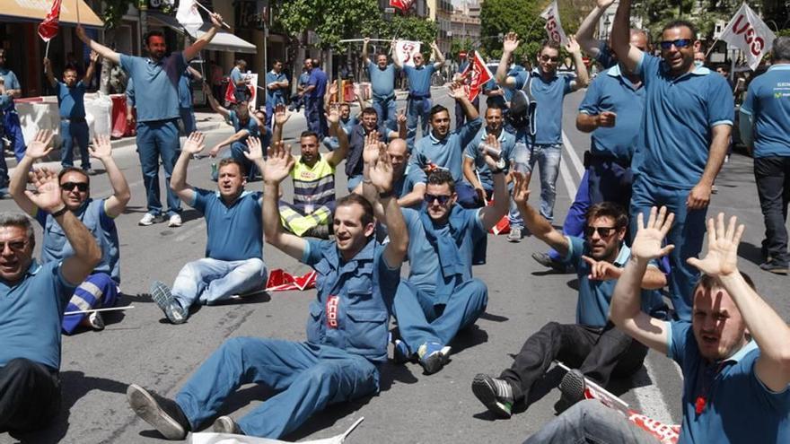 Teleco protesta por la ciudad